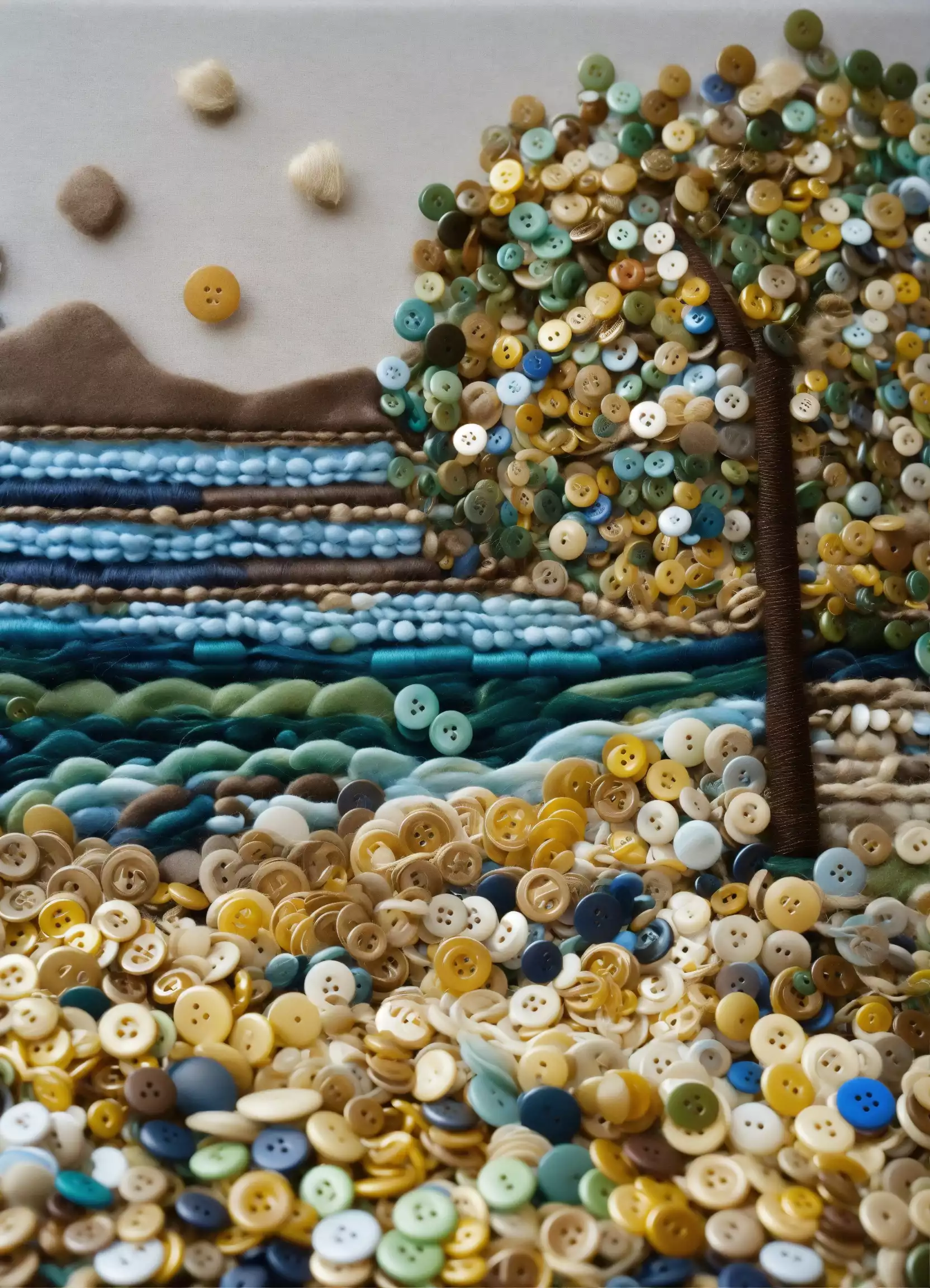 Collectie van biologisch katoen in verschillende kleuren